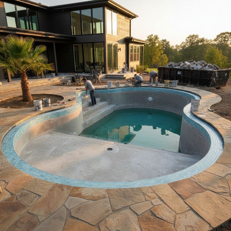 Inground Pool Repair detail